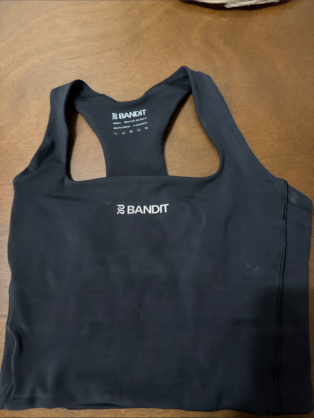 Bandit Black Racerback Sports Bra XS